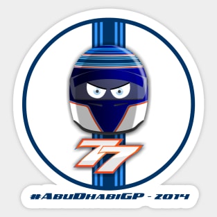 VALTTERI BOTTAS_2014_HELMET_Abu Dhabi Sticker